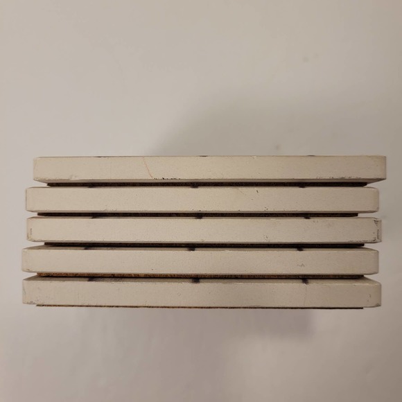 Ceramic Drink Coasters "Simply Blessed" Cork Square 4x4 Set Of 5 - Picture 9 of 11